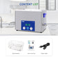 DK SONIC Ultrasonic Cleaner 37L 720W, Ultrasonic Carburetors Cleaner with Intelligent Mechanical Timer, Heater &Power Adjustable Function for Carburettors, Motorbike Engines, Chains