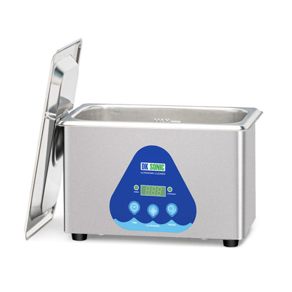 DK SONIC Ultrasonic Cleaning Machine-Ultrasonic Jewelry Cleaner with Digital Timer and Basket, Sonic Cleaner for Jewelry, Ring, Eyeglasses, Watchband, Coins (900ML, 110V)