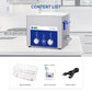 DK SONIC Ultrasonic Cleaner 10L 240W, Ultrasonic Carburetors Cleaner with Power Adjustable Encoded Control and Five Modes for Parts,Circuit Board,Engines Cleaning