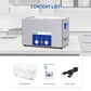 DK SONIC Ultrasonic Cleaner 30L 600W, Ultrasonic Carburetors Cleaner with Power Adjustable Encoded Control and Five Modes for Parts,Circuit Board,Engines Cleaning
