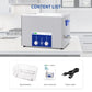 DK SONIC Ultrasonic Cleaner 37L 720W, Ultrasonic Carburetors Cleaner with Power Adjustable Encoded Control and Five Modes for Parts,Circuit Board,Engines Cleaning