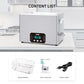 DK SONIC Ultrasonic Cleaner 37L, 720W Heavy-Duty Sonic Cleaner with Smart Touch Control, Five Modes for Motorcycle Engines, Carburetors, Chains,Circuit Board (Include Basket)