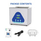 DK SONIC Ultrasonic Cleaner,1.5L 60W Stainless Steel Ultrasonic Jewelry Cleaner with Cleaning Basket,Timer,Digital Sonic Cleaner for Cleaning Jewelry,Eyeglasses,Coins