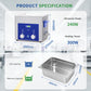 DK SONIC Industrial Ultrasonic Cleaner 10L,240W Commercial Sonic Cleaner with Encoded Timer,Heater&Basket, Multiple Functions for Carburetors, Motorcycle Engines, Chains