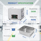 DK SONIC Professional Ultrasonic Cleaner 15L, 360W Heavy-Duty Sonic Cleaner with Timer,Heater&Touch Control, Multi-Application for Motorcycle Engines, Carburetors, Chains (Include Basket)