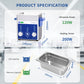 DK SONIC Ultrasonic Cleaner 2L 60W, Ultrasonic Jewelry Cleaner with Power Adjustable Encoded Control and Five Modes for Glasses, Necklaces, Watches,Coins Cleaning