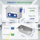DK SONIC Ultrasonic Cleaner,4L 120W Ultrasonic Jewelry Cleaner with Heater& Mechanical Timer,Sonic Cleaner for Cleaning Jewelry,Eyeglasses,Coins(Include Basket)