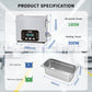DK SONIC Ultrasonic Cleaner 6L, 180W Heavy-Duty Sonic Cleaner with Smart Touch Control, Five Modes for Motorcycle Engines, Carburetors, Chains,Circuit Board (Include Basket)